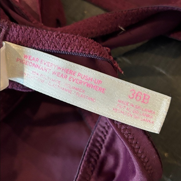 PINK Victoria's Secret Teal and Plum Bra Bundle 36B Set of 2 Push Up - Picture 6 of 6